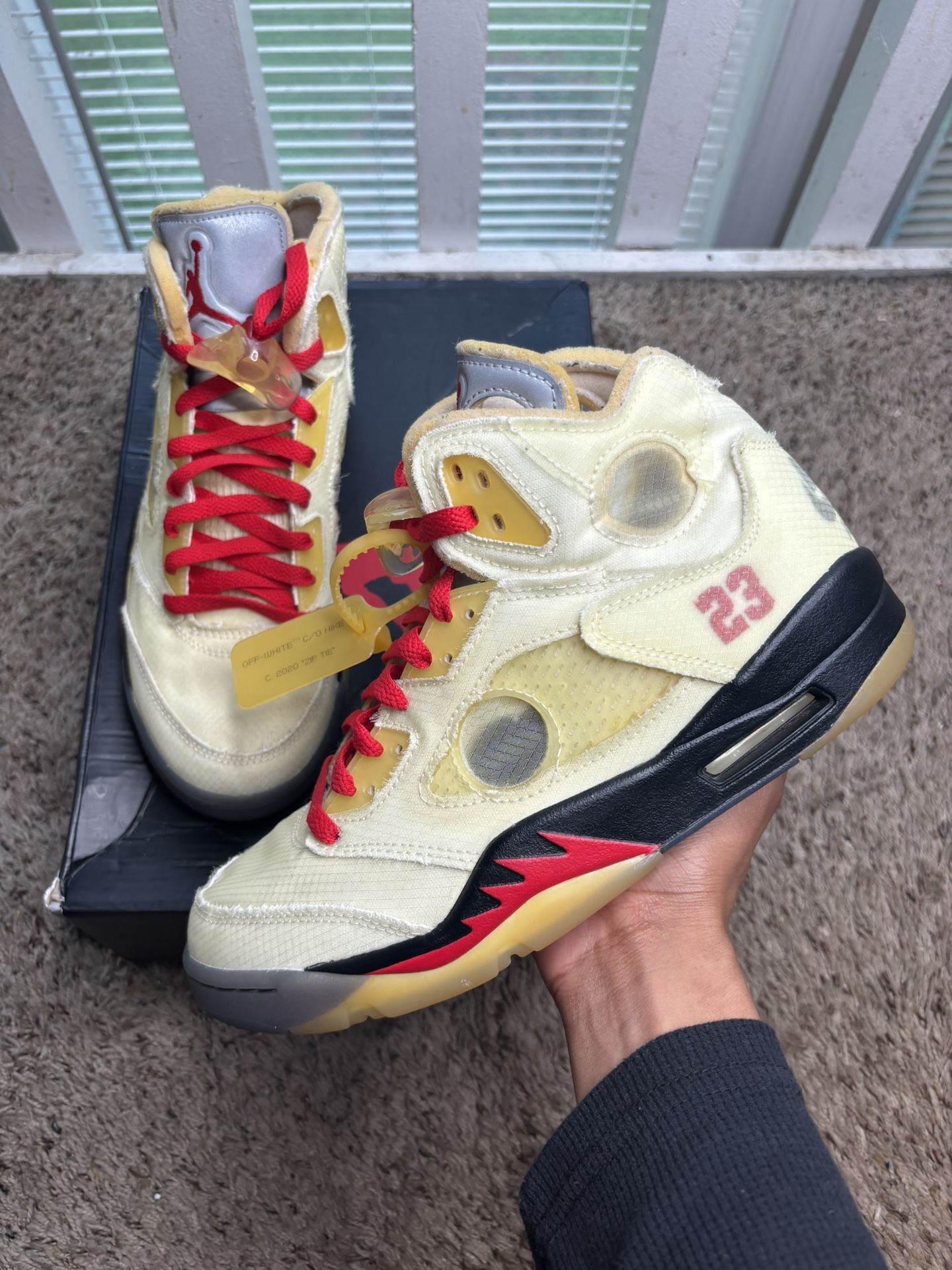 Off-White x Air Jordan 5 SP Sail