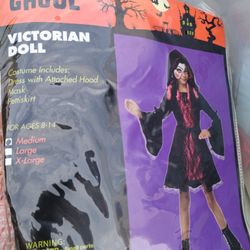 Victorian Doll Kids Costume