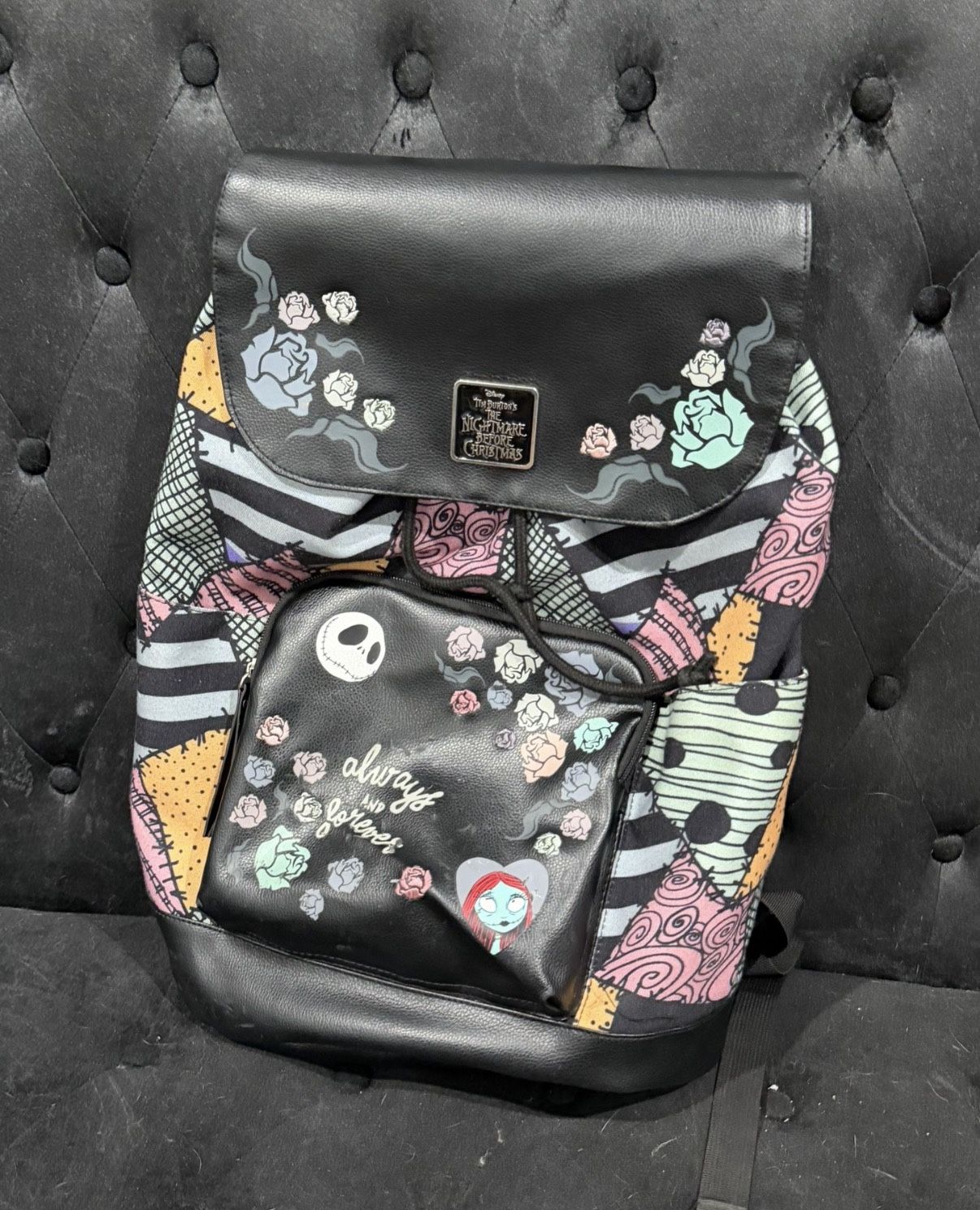 HTF Night Before Christmas Large Backpack