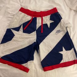Nike Athletic Shorts Red White Blue Star
