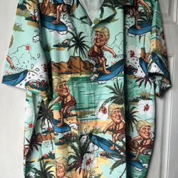 Donald Trump Hawaiian Surf Shirt 