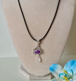 Purple Crab Necklace