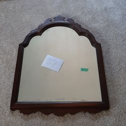 #37 Antique Wood Mirror. 36 1/4 × 25 1/2