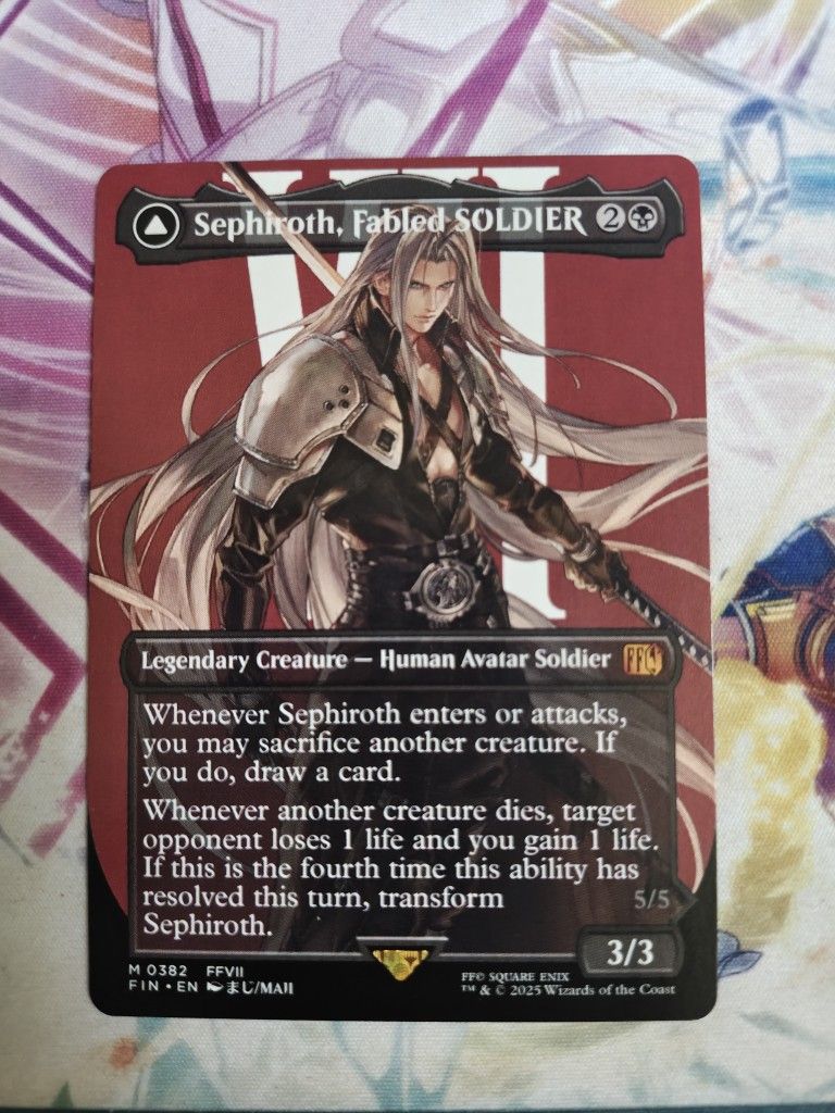 MTG Sephiroth Borderless Final Fantasy (No Foil)