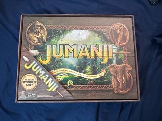 Jumanji board game wooden box