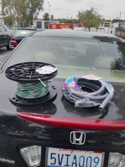 Electrical wire, and non metallic hose