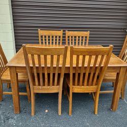 Solid Wood Table & Chairs