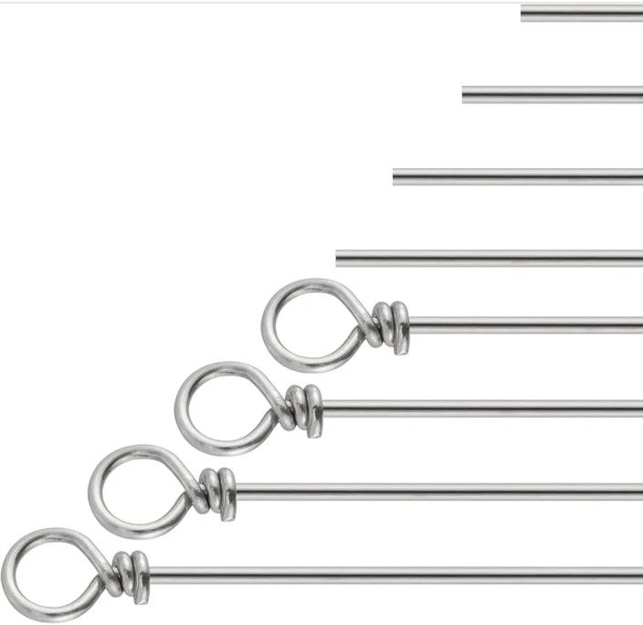 π£ https://offerup.com/redirect/?o=RHIuRmlzaA== 30 Pack Spinner Shaft Wire Stainless Steel DIY Fishing Lure Parts Inline Bait