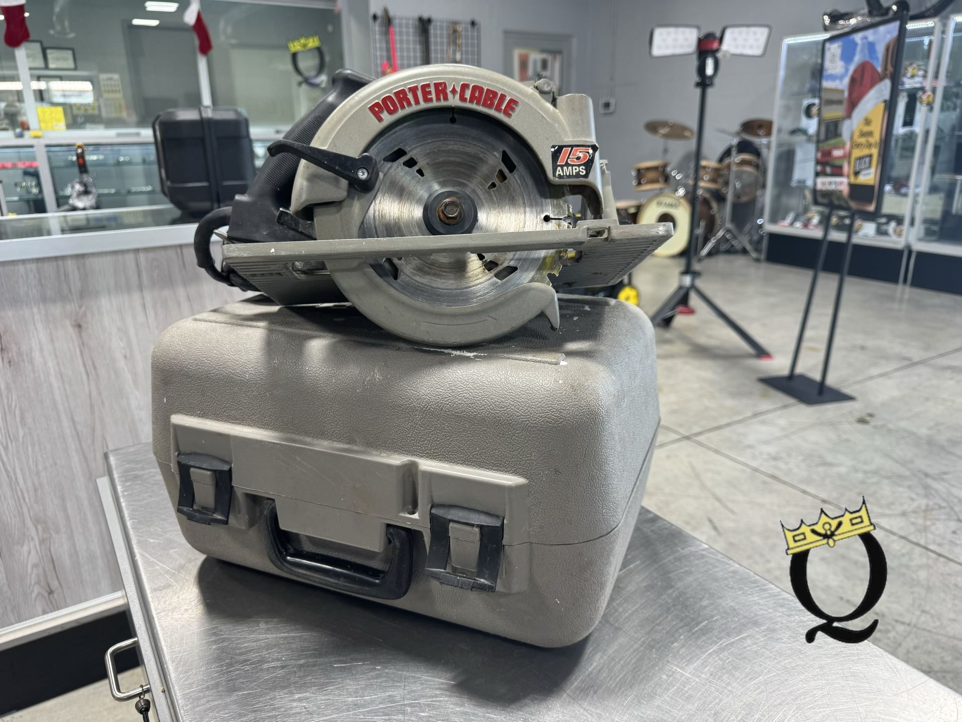 PORTER CABLE Heavy Duty Circular Saw Model 347 w/ Case