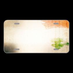 License Plate Novelty Car Front Tricolor Texture Paper Background