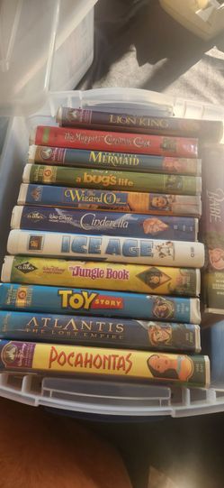 VHS Disney Movies (12)  All for $40