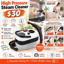 2500W High Pressure Handheld Steam Cleaner