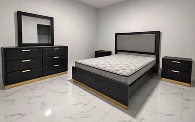 New 4pc bedroom set in box buy now pay later $39 down no credit needed