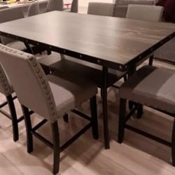 7pcs Counterheight Dining Set