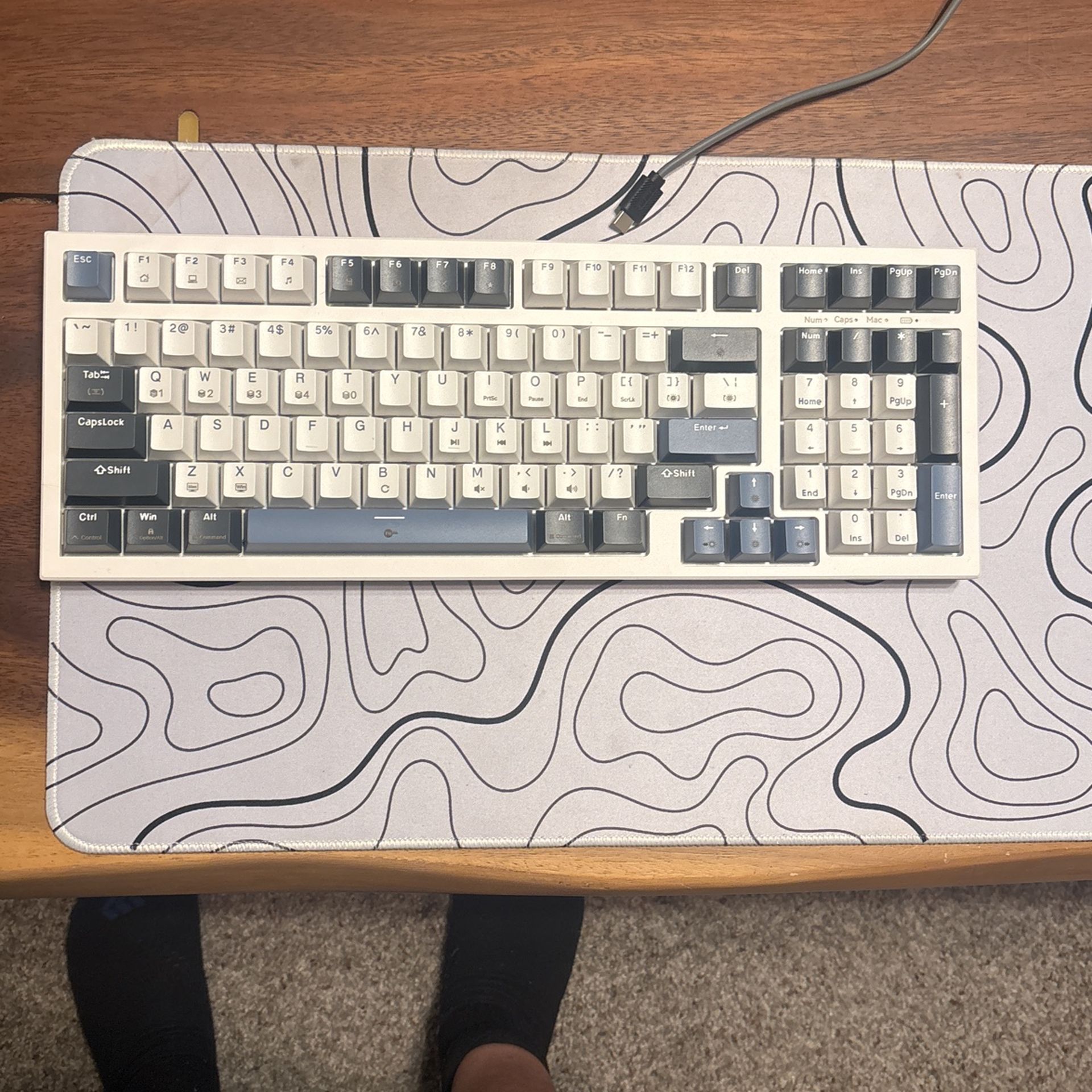 KEMOVE K98SE Mechanical Gaming Keyboard, 98 Keys LED Backlit Programmable Keyboard, 96% Wired Computer Keyboard with Double Sound Dampening Foam, Pre-