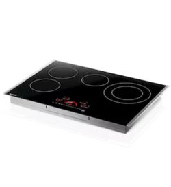 Sharp 30" Drop-in Radiant Electric Cooktop 30-in 4 burners Smooth surface Black Electric Cooktop with Bridge Element