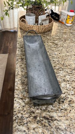 Galvanized metal decor