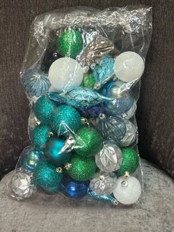 Big bag of sparkly ornaments