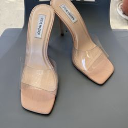 Steve Madden Heels W/ Clear Strap