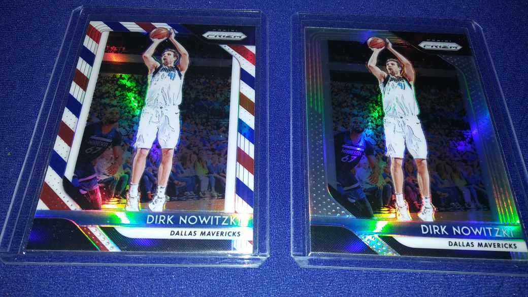 2 Dirk Nowitzki refractors $5 takes both