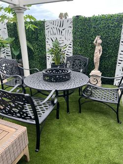 Cast Aluminum 5-Piece Patio Dining Set