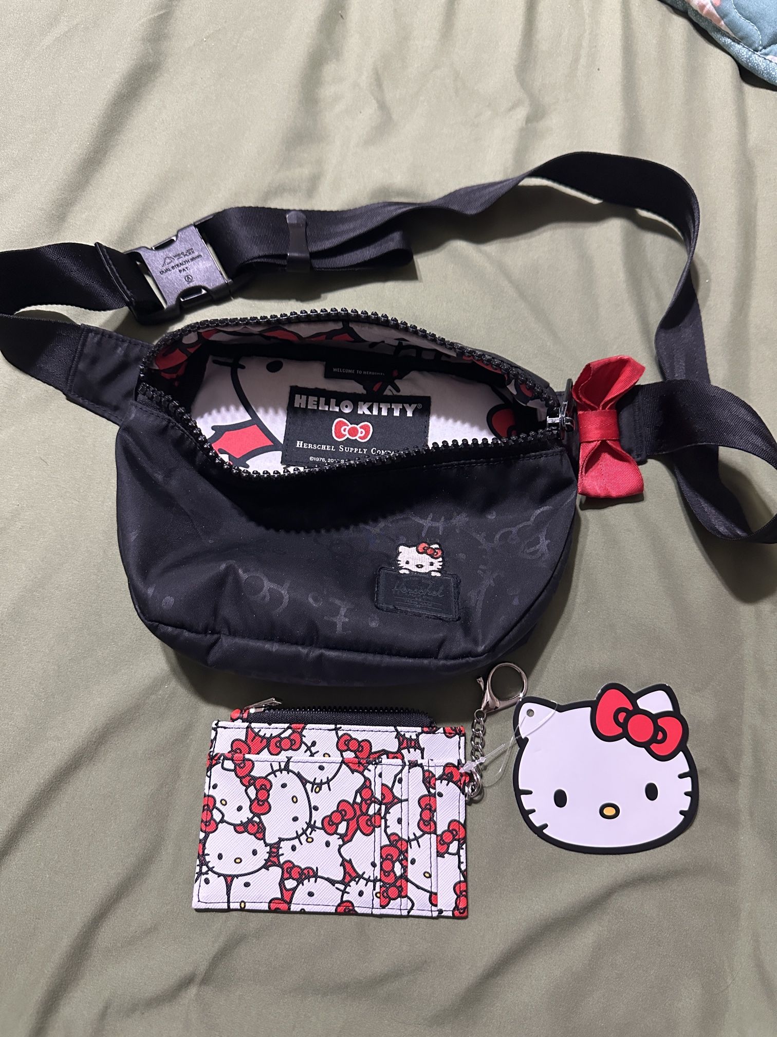 Hello Kitty Herschel Fanny Pack And Wallet