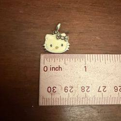 Sanrio Hello Kitty Silver And Enamel Charm 