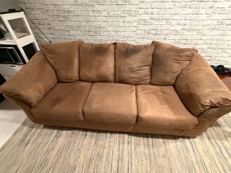 Comfy Brown Sofa – NEED GONE ASAP- MOVING SALE