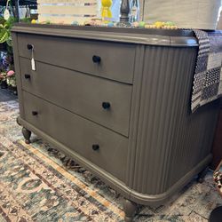 Newly Refinished Gray 3 Drawer Dresser 