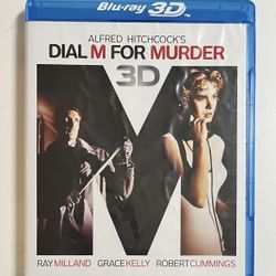 Alfred Hitchcock’s DIAL M FOR MURDER 2D/3D (Blu-Ray Disc) Ray Millard ~ Grace Kelly ~ Robert Cummings ~ 1954 Classic Movie *Gently Used, Watched Once*