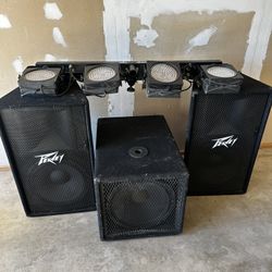 Peavey Speakers And Subwoofer 