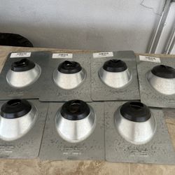Gibraltar Building Products 1-1/4 in. x 3 in. Galvanized Steel Adjustable Pipe Flashing Rubber Base