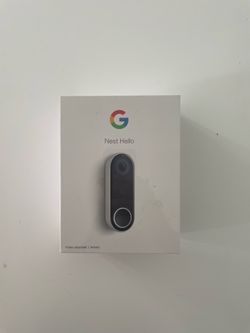 Google Nest Hello Smart Video Doorbell (Wired) - Brand New & Sealed