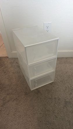 Clear shoe storage box
