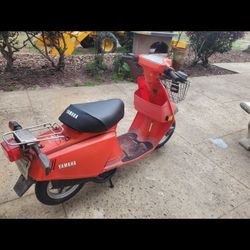 1980 Yamaha Riva CA 50 Scooter 2 Stroke FAST!! Red all Original Running Great