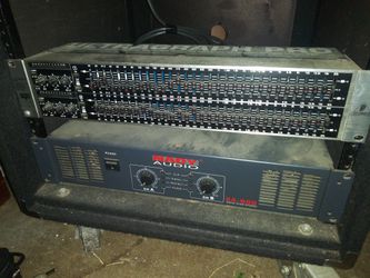 Nady power amp and behringer eq