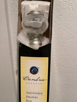 Adjustable Drapery Rod Silver 