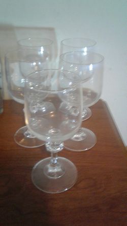 vintage crystal stemware