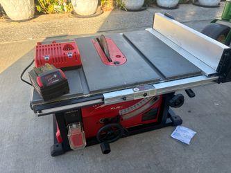 M18 FUEL ONE-KEY 18- volt Lithium-Ion Brushless Cordless 8-1/4 in. Table Saw Kit W/(1) 5.0 AH Battery & Rapid Charg