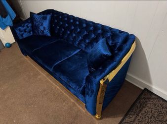 Vintage Blue Couch