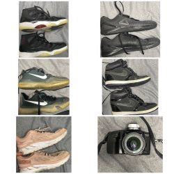 Reebok Shoes, Nike, Hoka Jordan Camera 