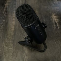 FIFINE USB Podcast Microphone for Recording Streaming