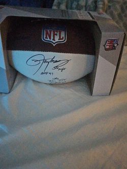 Autographed football