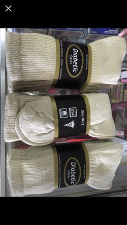 Diabetic Socks Circulation problem Edema Neuropathy 3 pairs in a pack for $3.75 each Non binding.