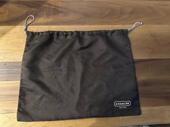 Authentic Coach Satin Drawstring Dust Bag – $15