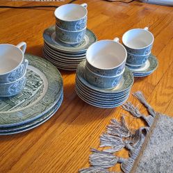 Old Curiosity Shop Plates And Cups