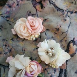 New Girls Flower Hair Barrettes 