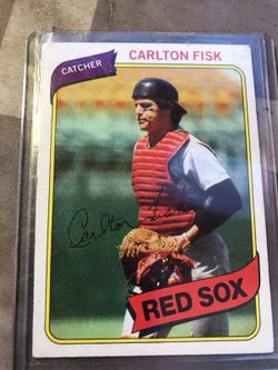 Carlton fisk 1980 topps baseball card #40