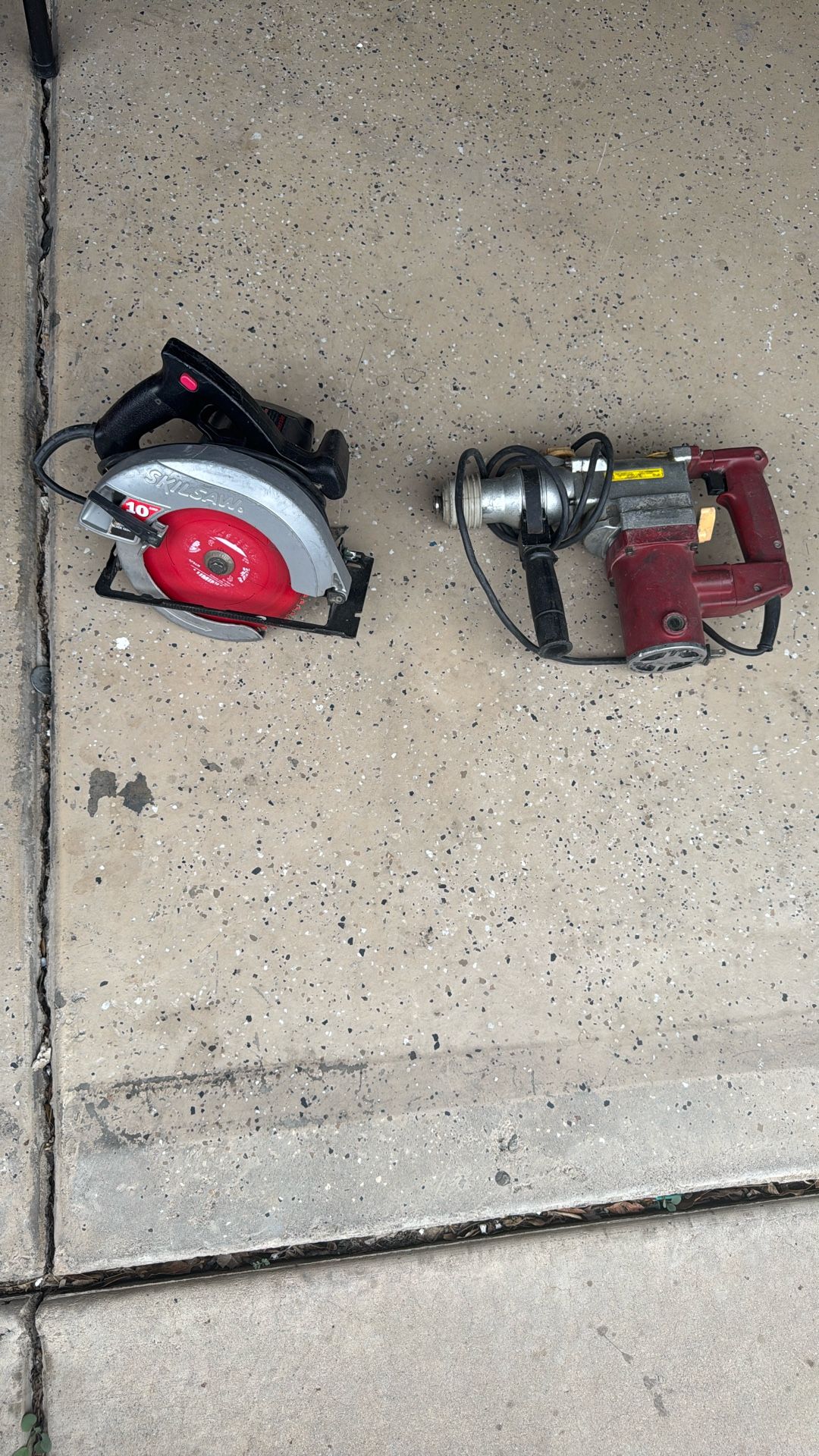 Skilsaw,and Drill hammer
