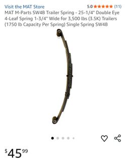 New SW4B Trailer Leaf Spring Set